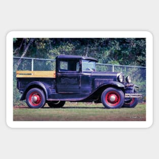 Antique 1930s Era American Pickup Truck Sticker